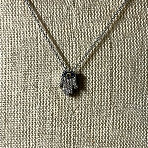925 Silver‎ Hamsa Hand Necklace